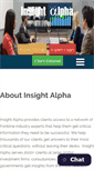 Mobile Screenshot of insightalpha.com