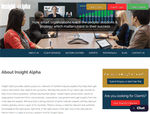 Tablet Screenshot of insightalpha.com